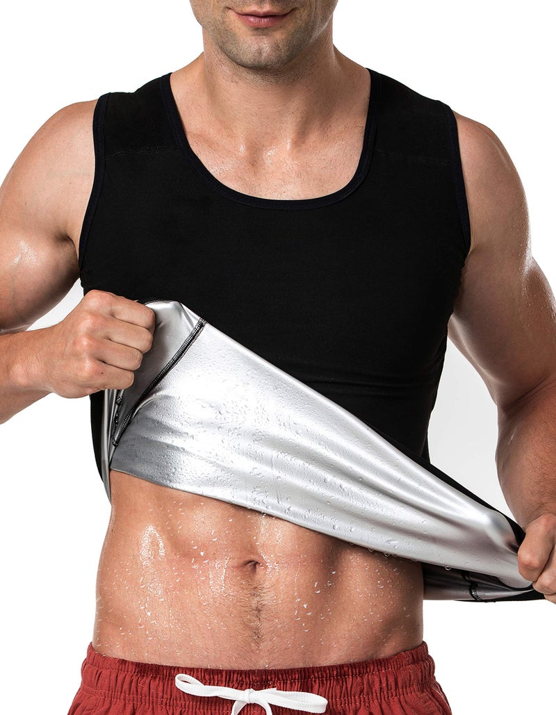 MOLLDAN Sauna Vest for Men Sweat Tank Top Pullover Workout Shirt Waist Trainer(BH1001-07-L/XL) - Image 3